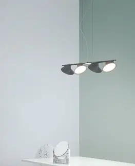 Závěsná světla Axo Light Závěsné svítidlo Axolight Orchid LED čtyřsvětlo šedé