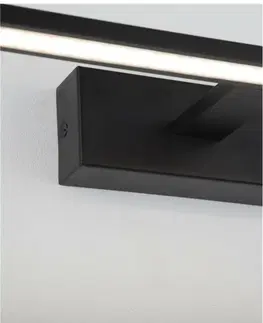 LED nástěnná svítidla NOVA LUCE nástěnné svítidlo nad zrcadlo MONDRIAN černý hliník a akryl LED 12W 220-240V 3000K IP44 9053122