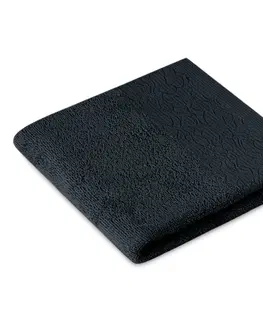 Ručníky AmeliaHome Sada 3 ks ručníků FLOSS klasický styl černá, velikost 50x90+70x130