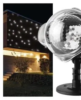 Vánoční projektory EMOS LED dekorativní projektor Amos vločky studená bílá