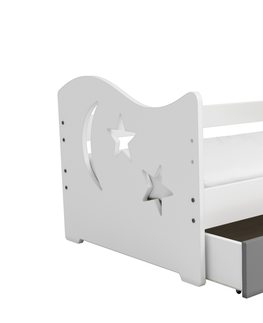 Postele Dětská postel ORTLER 80x160 typ 1, bílá čela + bílé boky