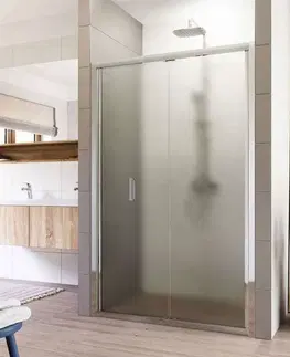 Sprchové kouty MEREO Sprchové dveře, Lima, zalamovací, 80x190 cm, chrom ALU, sklo Point 6 mm CK80112K