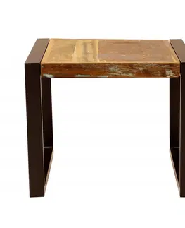 Konferenční stolky Konferenční stolek Retro 60x45x60 z recyklovaného mangového dřeva