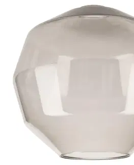 Lampy  Náhradní sklo HONI E27 pr. 25 cm šedá 