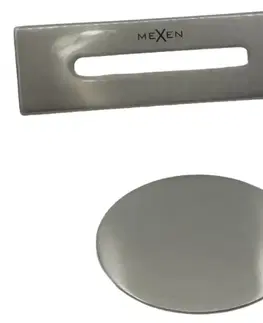 Koupelna MEXEN Přepad UNI + zátka pro volně stojící vany nikl kartáčovaná 5100-97