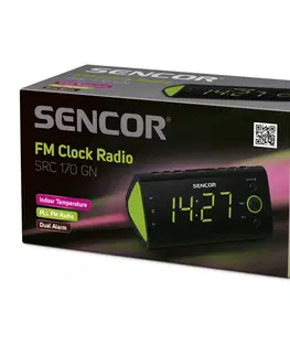 Budíky Sencor SRC 170 GN radiobudík, zelená