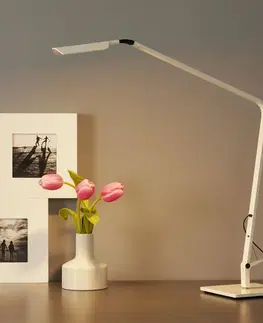 Stolní lampy kancelářské Vibia Vibia Flex - stolní lampa LED, leskle bílá