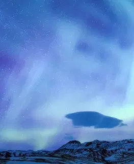 Obrazy přírody a krajiny Obraz severské polární světlo