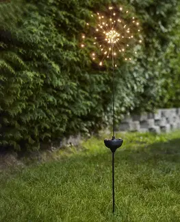 Solární dekorace na zahradu STAR TRADING LED solární světlo Firework zapichovací hrot 100cm