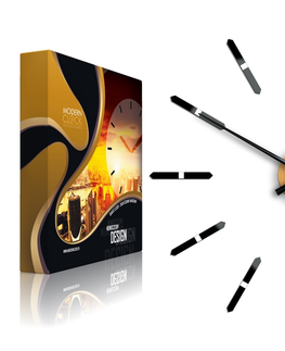 Nalepovací hodiny ModernClock 3D nalepovací hodiny Sonne černé