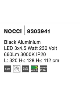 LED lustry a závěsná svítidla Nova Luce Netradiční a jedinečné LED svítidlo Nocci NV 9303941
