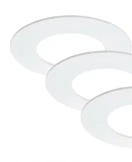 Bodovky do podhledu na 230V BRILONER 3ks sada LED vestavné svítidlo, pr. 8,5 cm, 5 W, bílé IP44 BRI 7103-436