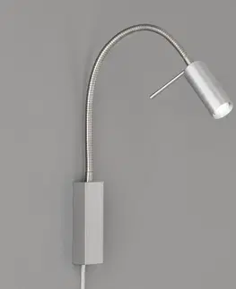 Nástěnná svítidla FISCHER & HONSEL LED nástěnné světlo River, flexibilní rameno, kov