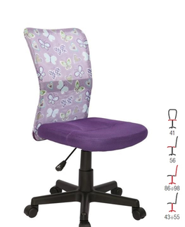 Kancelářské židle Dětská židle BOSKO, fialová