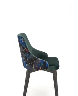 Židle HALMAR Židle ENDO 57 cm zelená/vícebarevná