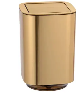 Odpadkové koše DekorStyle Odpadkový koš Wenko 6,5L zlatý