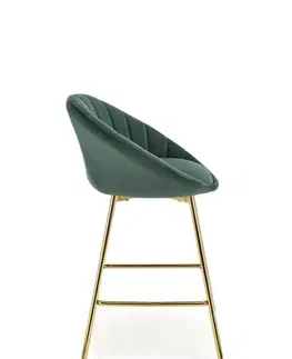 Barové židle HALMAR Barová židle H112 tmavě zelená