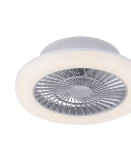 Stropni vetrak Designový stropní ventilátor šedý vč. LED - Maki