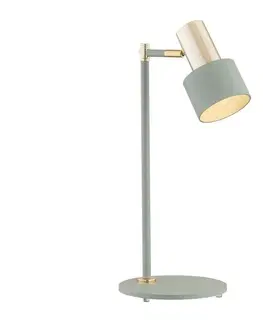 Lampy Argon Argon 4276 - Stolní lampa DORIA 1xE27/15W/230V zelená/mosaz 