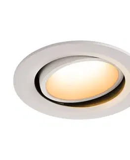 LED podhledová svítidla SLV BIG WHITE NUMINOS MOVE DL L vnitřní LED zápustné stropní svítidlo bílá/bílá 2700 K 20° otočné a výkyvné 1003638