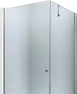 Sprchové kouty MEXEN/S PRETORIA sprchový kout 80x90 cm, transparent, chrom 852-080-090-01-00