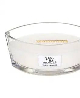 Svíčky Vonná svíčka WoodWick Loď - White Tea & Jasmine 19 cm x 12 cm x 9 cm 453,6 g