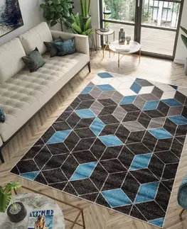 Moderní koberce Moderní koberec s geometrickým vzorem Šířka: 80 cm | Délka: 150 cm