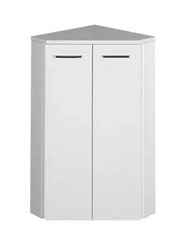 Koupelnový nábytek AQUALINE ZOJA/KERAMIA FRESH skříňka rohová 35x78x35cm, bílá 50321