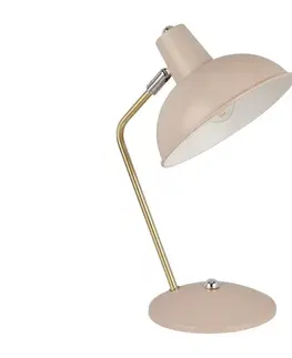 Lampy Searchlight Searchlight EU60985PI - Stolní lampa ABERDEEN 1xE14/7W/230V béžová 