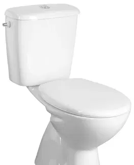 Záchody AQUALINE MIGUEL WC kombi, dvojtlačítko 3/6l, spodní odpad, bílá LC2258