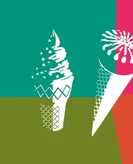 Samolepící tapety Samolepící tapeta pop art zmrzlina
