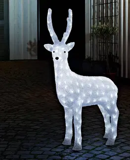 Venkovní vánoční figurky Konstsmide Christmas Stojící sob LED venkovní dekor s transformátorem