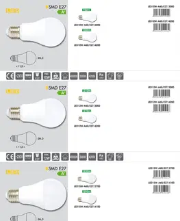 LED žárovky Ecolite LED zdroj E27, A60, 10W, 980lm, 3000K LED10W-A60/E27/3000