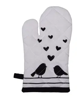 Chňapky Dětská chňapka - rukavice s ptáčky Love Birds - 12*21 cm Clayre & Eef LBS44K