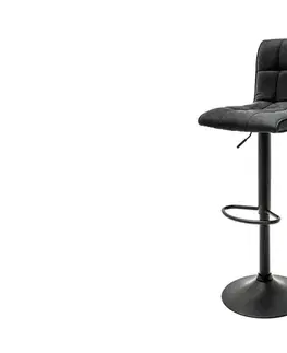 Barové židle LuxD Designová barová židle Modern vintage šedá