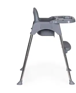 Jídelní židličky Dětská jídelní židle 2v1 KOMBICHAIR EcoToys šedá