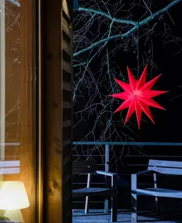 Vánoční světelná hvězda STERNTALER Hvězda Jumbo, venkovní, 11 cípů, Ø 100 cm, červená