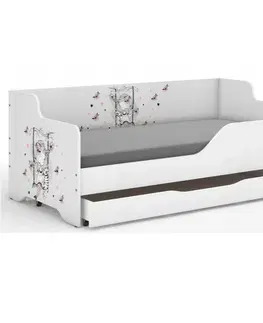 Dětské postele Dětská postel holčička s motýly 160x80 cm