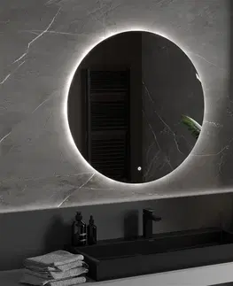 Koupelnová zrcadla MEXEN Erg zrcadlo s osvětlením 90 cm, LED 6000K, 9823-090-090-611-00