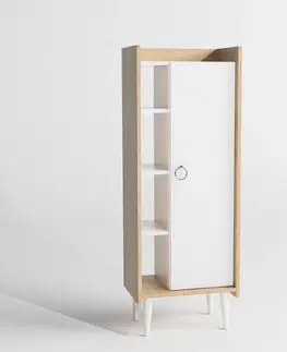 Koupelnový nábytek Hanah Home Koupelnová skříňka Mirage 50 cm bílá/hnědá
