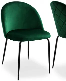 Židle TZB Čalouněná designová židle ForChair IV zelená