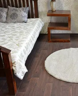Koberce a koberečky Dywany Lusczow Kulatý koberec SHAGGY MICRO karamelový, velikost kruh 120