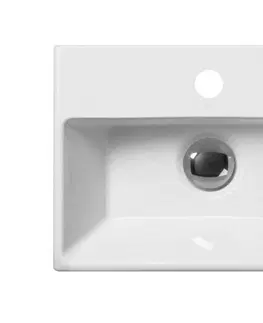 Umyvadla GSI NORM keramické umývátko s otvorem, 35x26cm, bílá ExtraGlaze 8650111