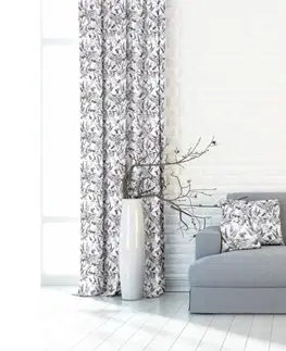 Závěsy Forbyt, Závěs dekorační nebo látka, OXY Levandule, šedofialová 150 cm 150 cm
