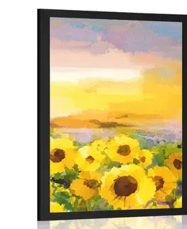 Květiny Plakát slunečnicové pole