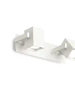 Moderní bodová svítidla Bodové stropní a nástěnné svítidlo Ideal Lux Mouse AP2 bianco 073545 2x50W bílé