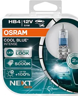 Autožárovky OSRAM HB4 cool blue INTENSE Next Gen 9006CBN-HCB 51W 12V duobox