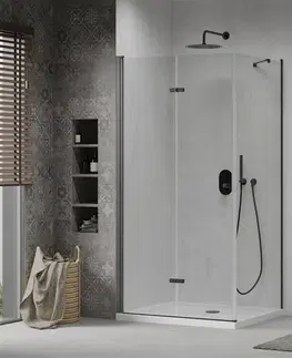 Sifony k pračkám MEXEN/S Lima sprchový kout 90x110, transparent, černá + bílá vanička se sifonem 856-090-110-70-00-4010B