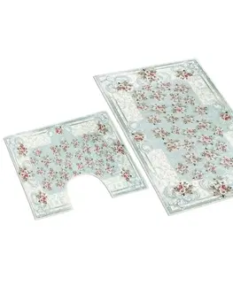 Koberce a koberečky Bellatex Sada koupelnových předložek Orient s růžičkou 3D, 60 x 100 cm, 60 x 50 cm