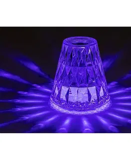 Lampičky Rabalux 76004 stolní LED lampa Siggy, průhledná